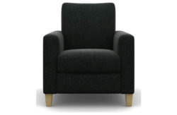 Heart of House Harrison Tweed Fabric Chair - Charcoal